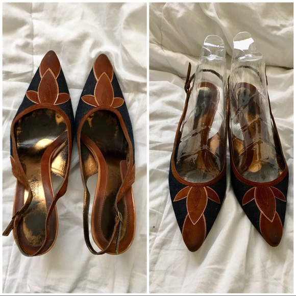 Dolce & Gabana size 39  sling back heels - Picture 6 of 7